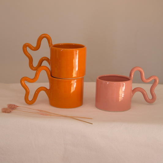 Handmade Ceramic Wiggle Mug